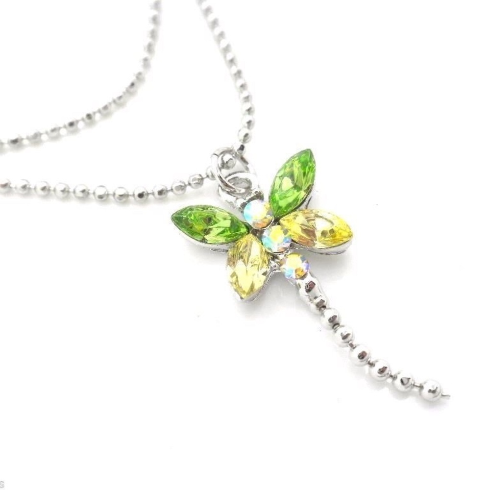 Dragonfly Crystal Ankle Bracelet